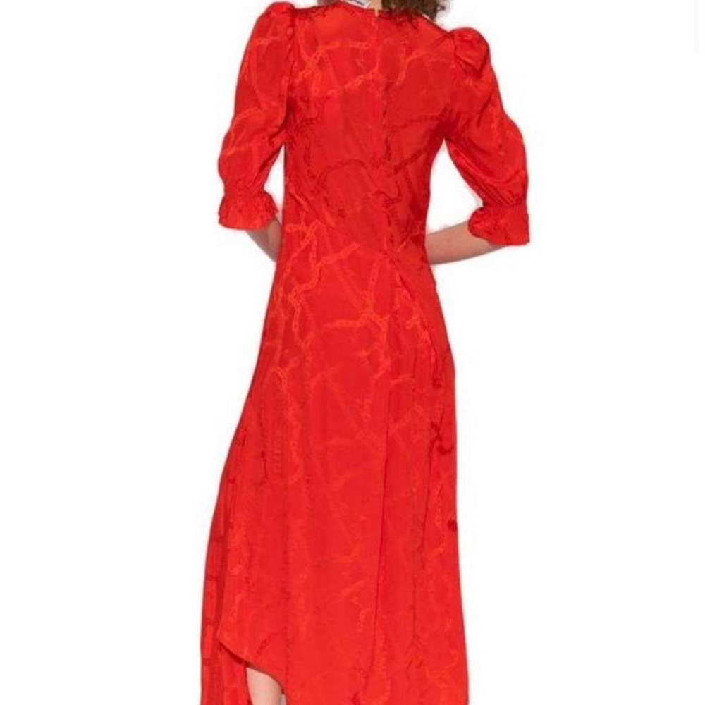Zadig & Voltaire Vibrant Red Long Sleeve Dress - Picture 3 of 4